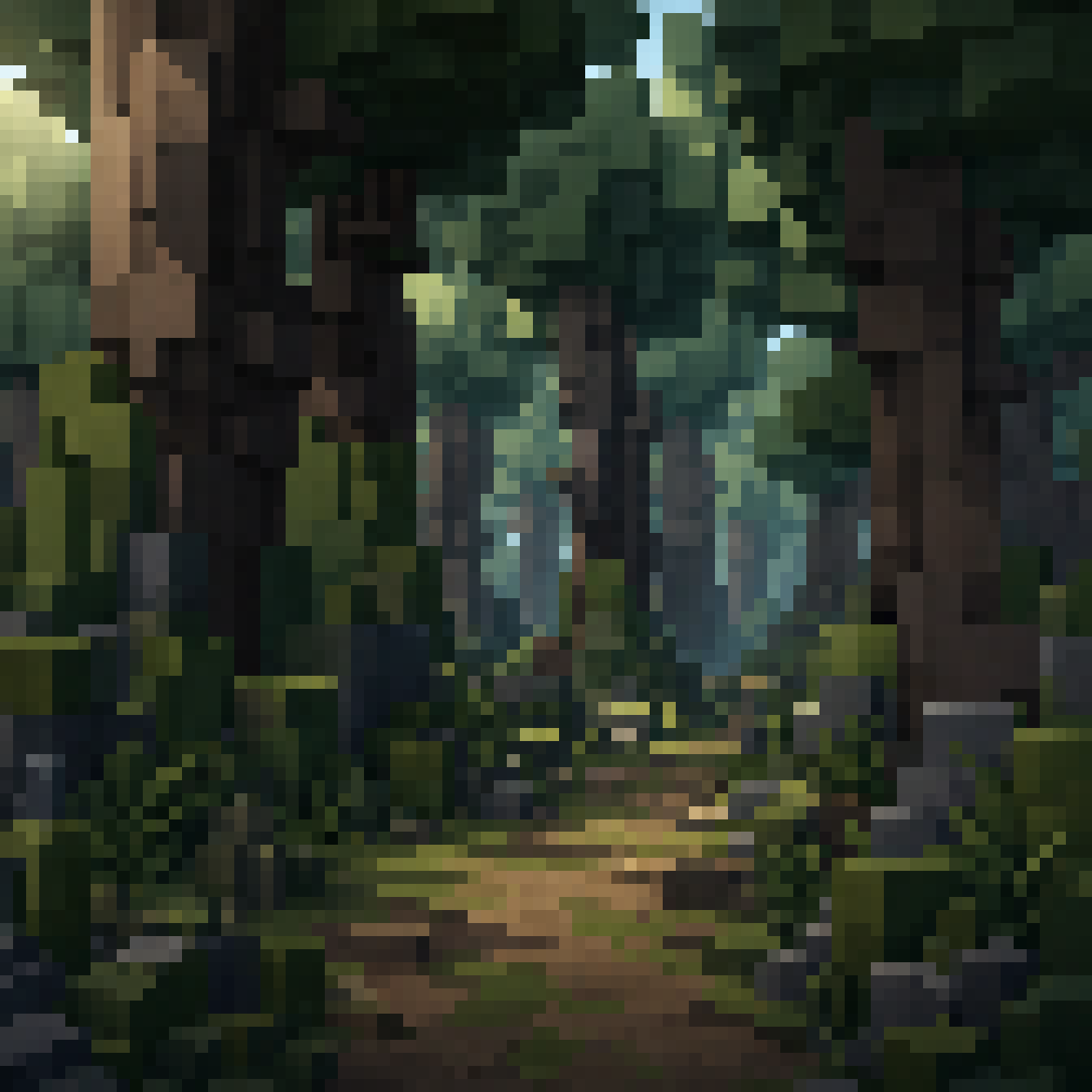 Woodcutting in Aldenwood Forest in Alden Idle